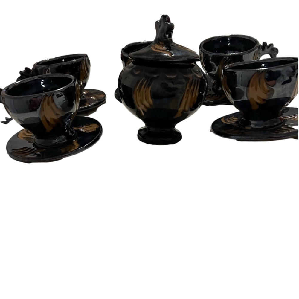 Japanese tea and sugar bowl.
